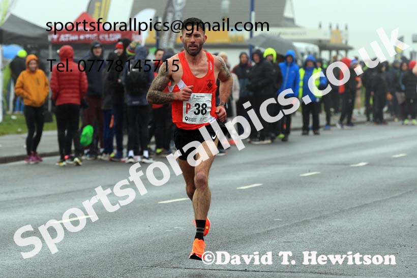 Senior mens 12 Stage 2023 Northern Mens 12 stage and Womens 6 Stage Relays and Young Athletes, Redcar. Photo: David T. Hewitson/Sports for All Pics